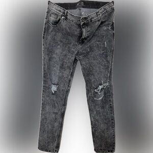 Wonder Nation Gray Distressed Skinny Jeans